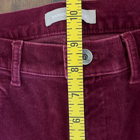 Banana Republic Burgundy Corduroy Jeans Size 29 - Picture 10 of 11